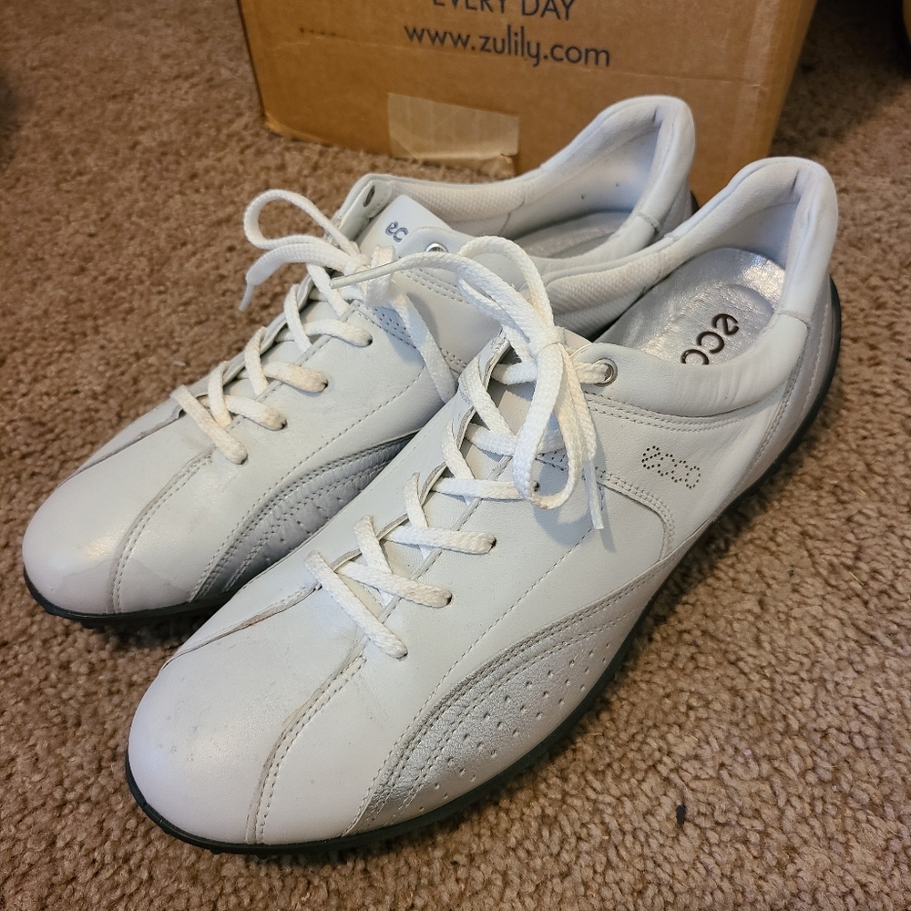 White Silver Sneakers